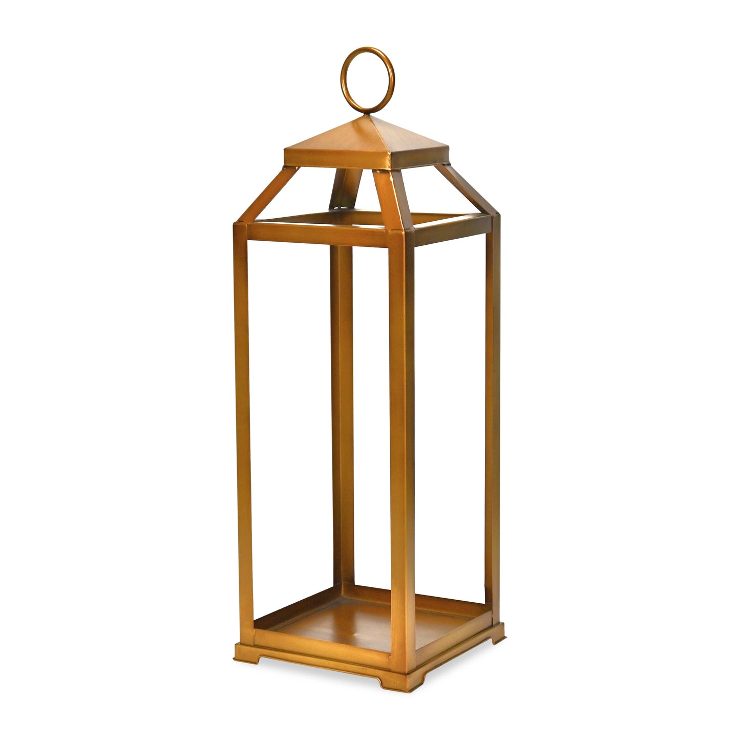 Novara Tapered Square Top Metal Lantern