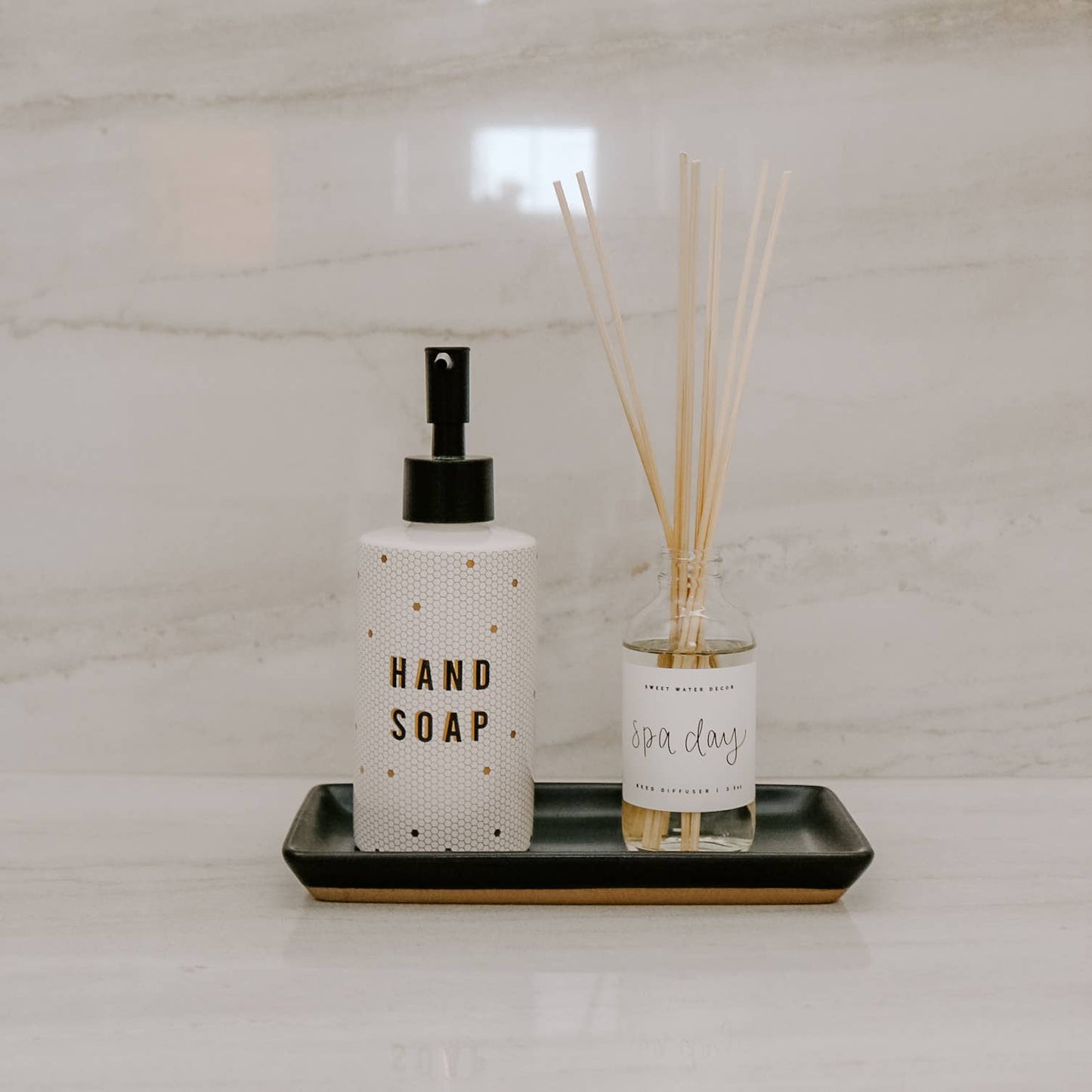 8.5oz Honeycomb Tile Hand Soap Dispenser- Home Decor & Gifts