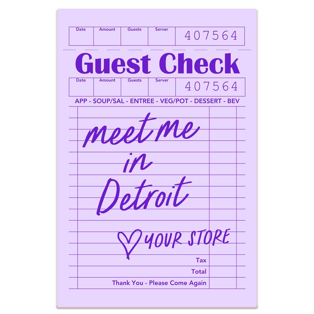 Personalized City Guest Check Sticker Decal, Custom Sticker