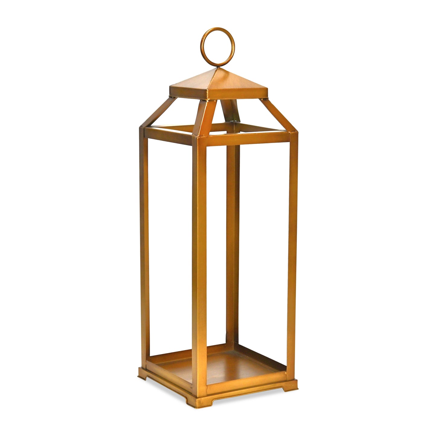 Novara Tapered Square Top Metal Lantern