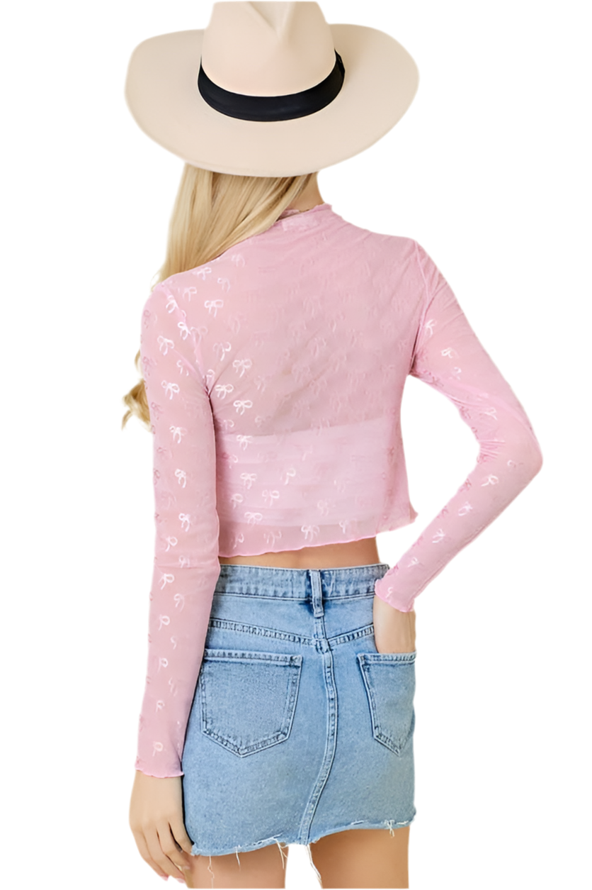 Ribbon Mesh Top