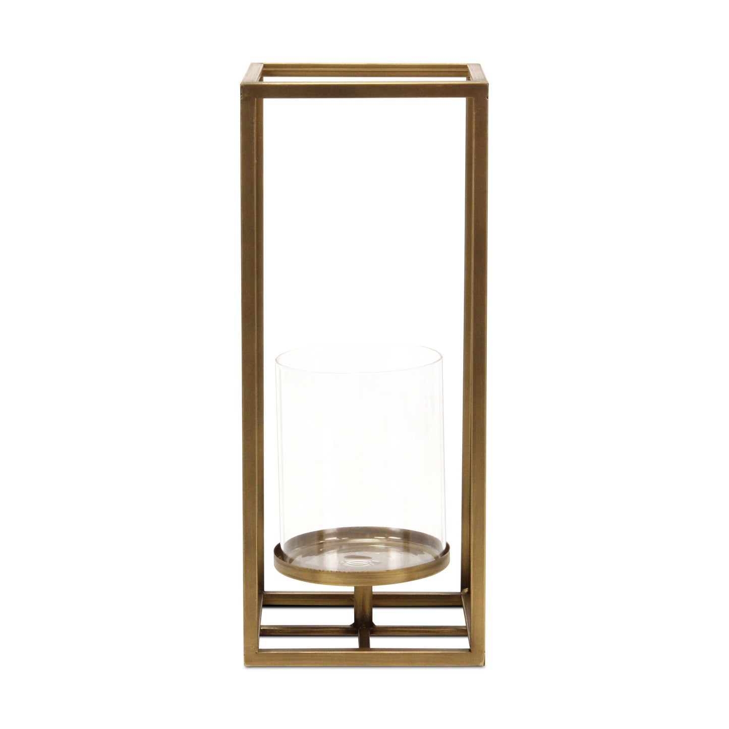Pembertale Tall Square Gold Metal Lantern