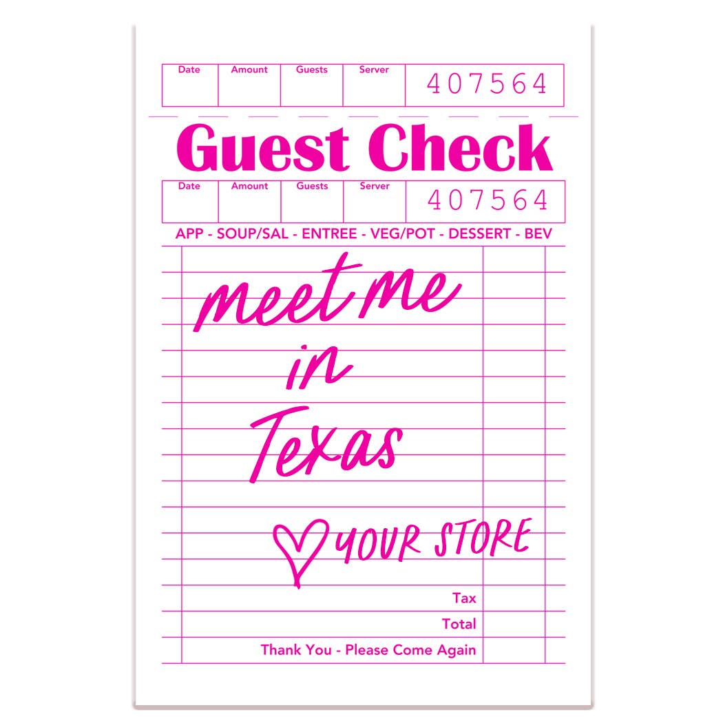 Personalized City Guest Check Sticker Decal, Custom Sticker