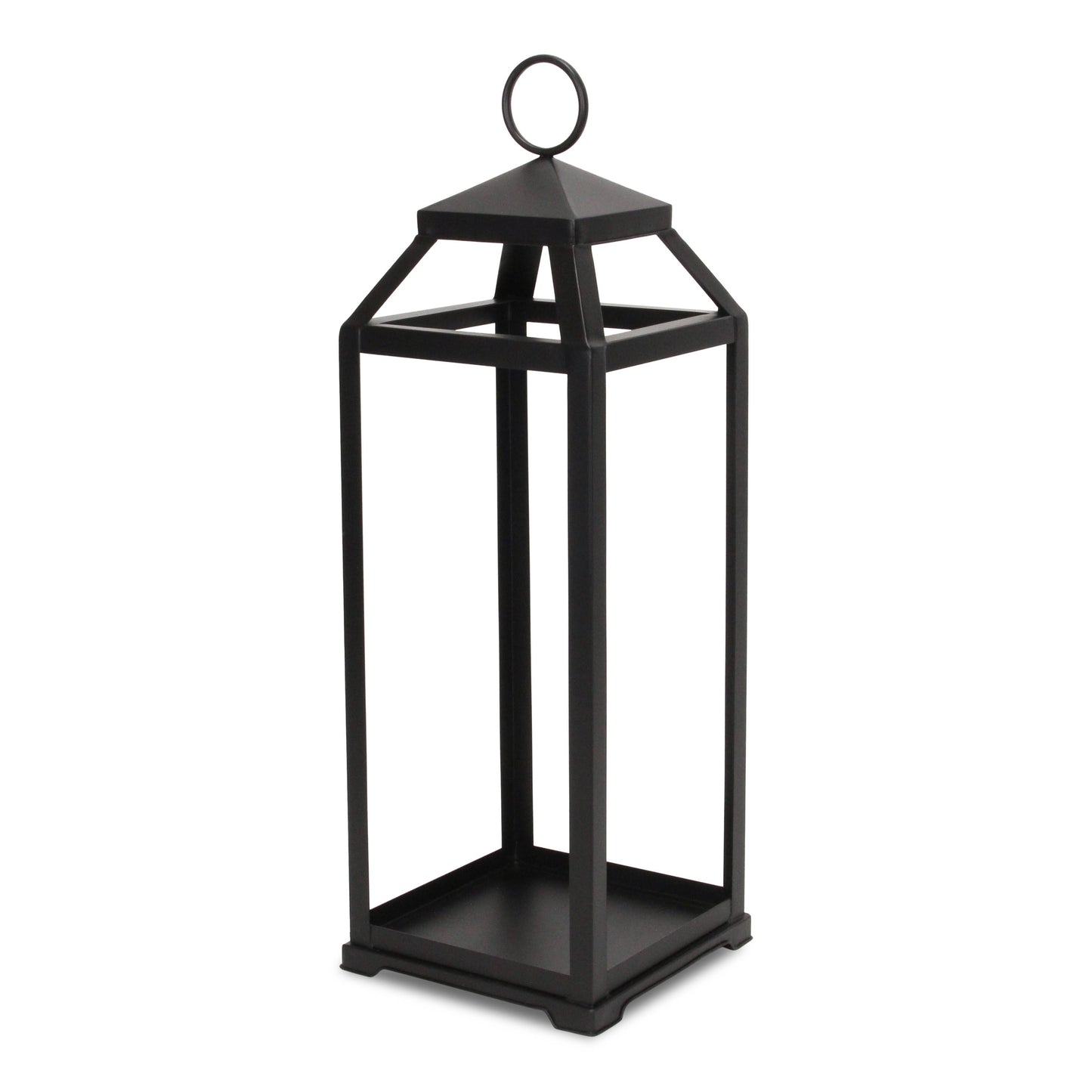 Novara Tapered Square Top Metal Lantern