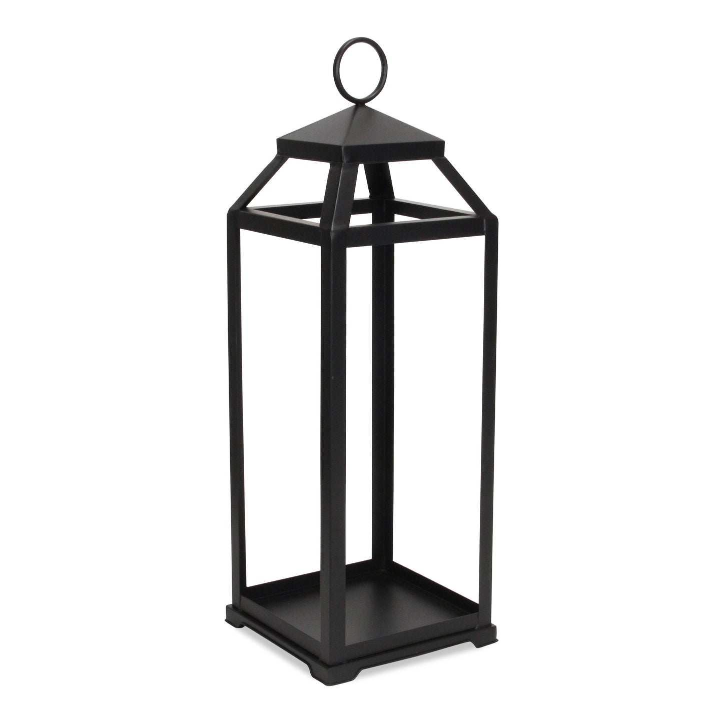 Novara Tapered Square Top Metal Lantern