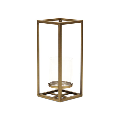 Pembertale Tall Square Gold Metal Lantern