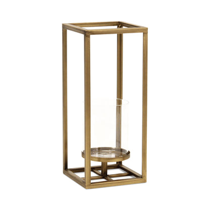Pembertale Tall Square Gold Metal Lantern