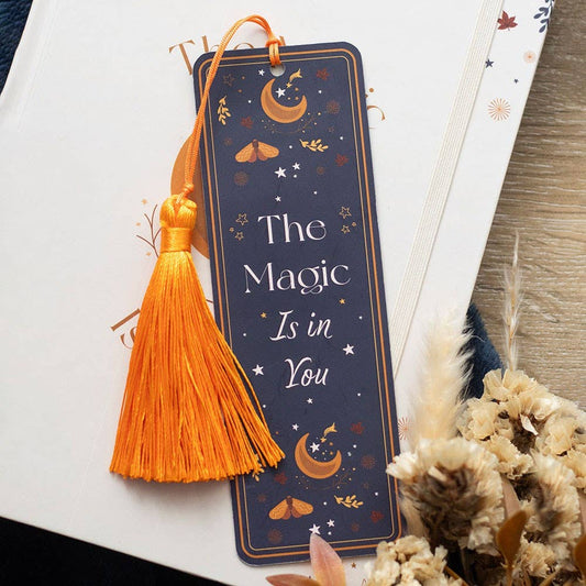 The Magic Is in You Bookmark with Tassel