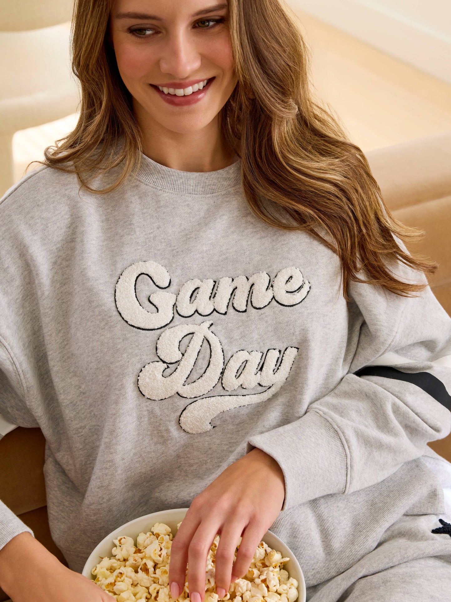 Relaxed game day sweater