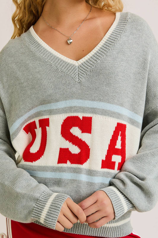 USA Graphic Sweater