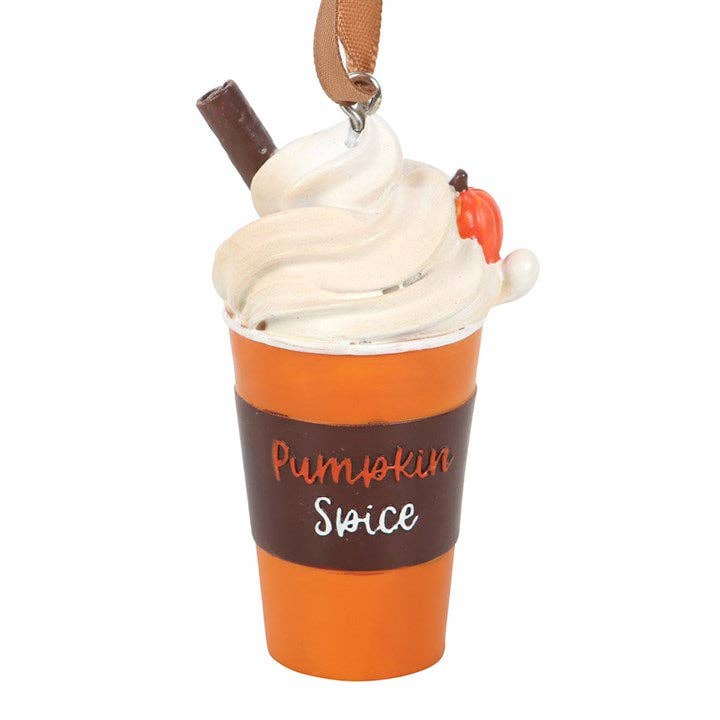 Autumn Pumpkin Spice Latte Hanging Ornament