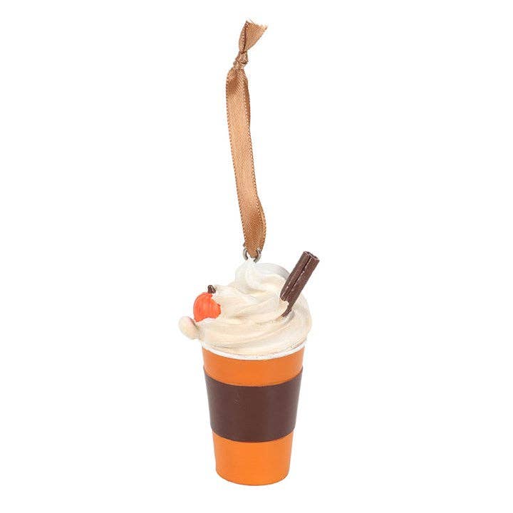 Autumn Pumpkin Spice Latte Hanging Ornament