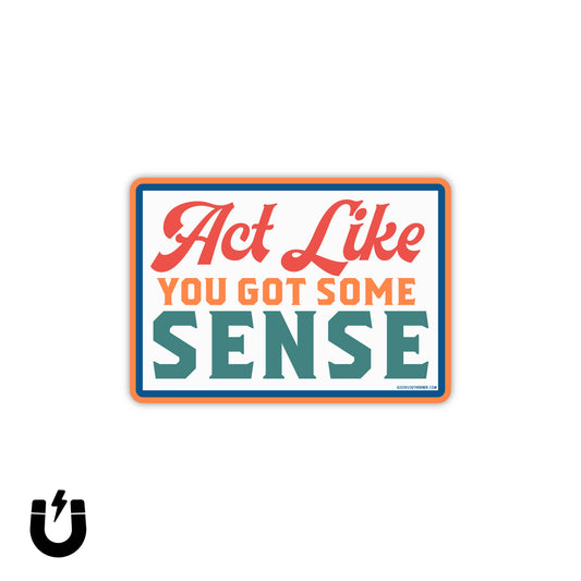 Act Like You Got Some Sense Magnet