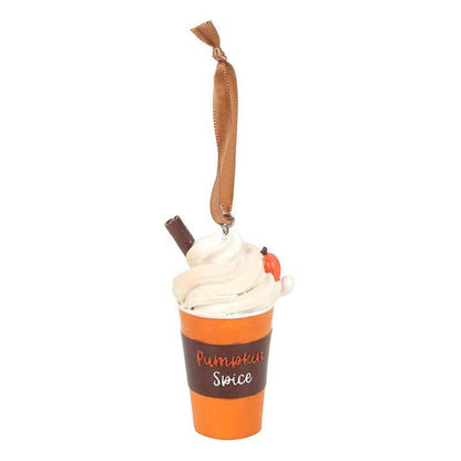 Autumn Pumpkin Spice Latte Hanging Ornament