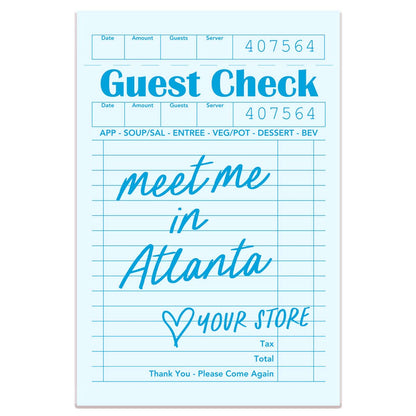 Personalized City Guest Check Sticker Decal, Custom Sticker