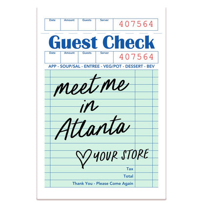 Personalized City Guest Check Sticker Decal, Custom Sticker