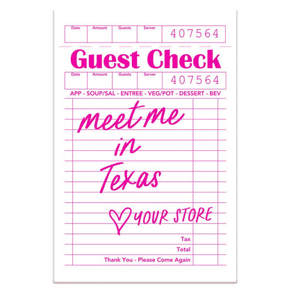 Personalized City Guest Check Sticker Decal, Custom Sticker