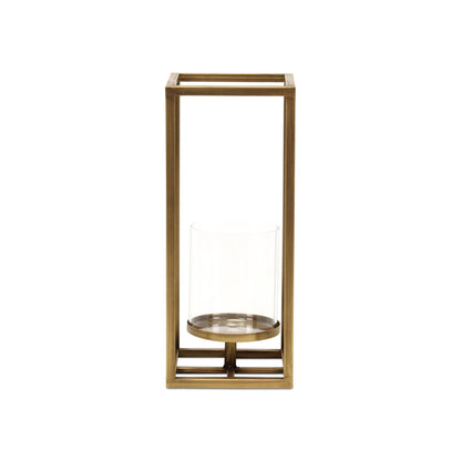 Pembertale Tall Square Gold Metal Lantern